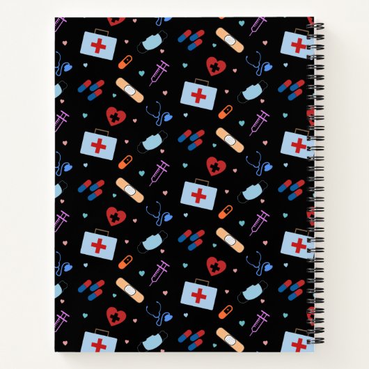 RN Verpleegkundige Student | Arts Medisch Patroon Notitieboek (Achterkant)