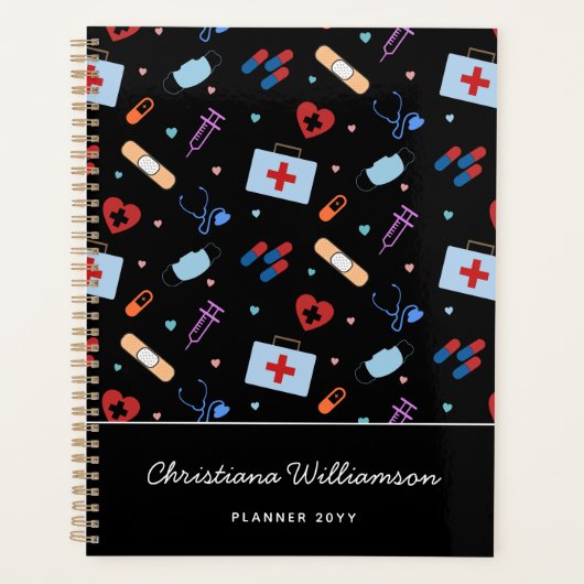 RN Verpleegkundige Student | Arts Medisch Patroon Planner (Voorkant)