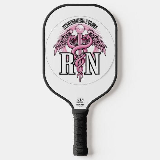 RN verpleegster Pickleball Paddle (Voorkant)