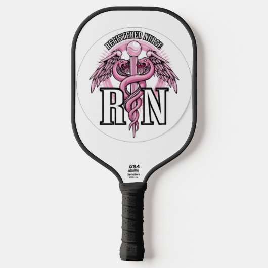 RN verpleegster Pickleball Paddle (Achterkant)
