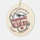 RN-verpleegsteraxioma Keramisch Ornament (Links)