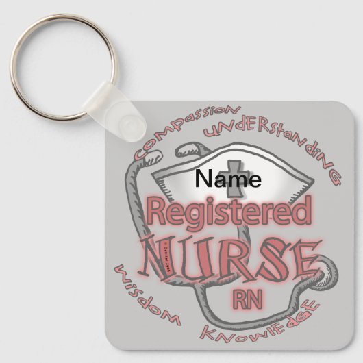 RN-verpleegsteraxioma Sleutelhanger (Voorkant)
