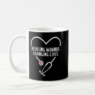 RN Wond Care Nurse Healing Wounds Veranderende lev Koffiemok