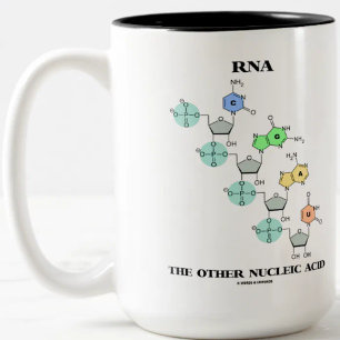 RNA het andere nucleïnezuur (chemische structuur) Tweekleurige Koffiemok