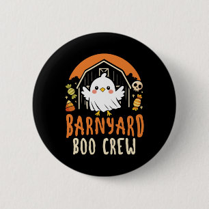 Rnyard Boo Crew - Schattige boerderijdieren Hallow Ronde Button 5,7 Cm
