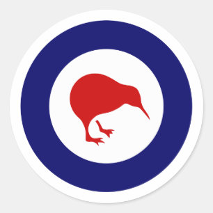 Rnzaf afgerdel, Nieuw-Zeeland Ronde Sticker