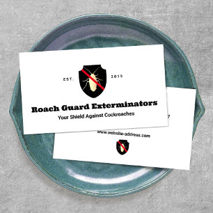 Roach Exterminator ongediertebestrijding Visitekaartje
