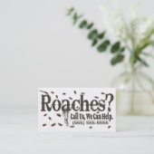 Roach Exterminator-reclame Visitekaartje (Staand voorkant)