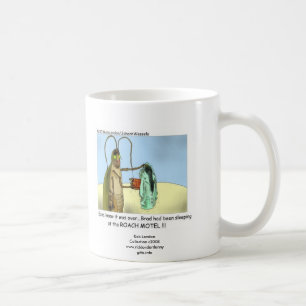 Roach Motel Funny Cartoon Coffee Mok