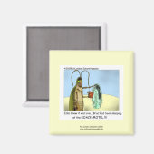 Roach Motel Funny Cartoon Magnet (Recto/Verso)