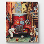 Road Block by Norman Rockwell Fotoplaat (Voorkant)