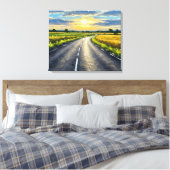 Road Canvas Afdruk (Insitu (Slaapkamer))