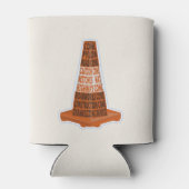 Road Cone Oranje Taraffic kegel Blikjeskoeler (Achterkant)