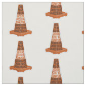 Road Cone Oranje Taraffic kegel Stof (Swatch)