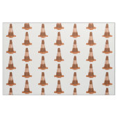Road Cone Oranje Taraffic kegel Stof (Fat Quarter)