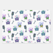 Road Construction Traffic Lights School Bus Inpakpapier Vel (Voorkant 2)