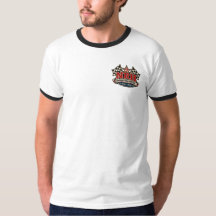 Road Crew Hot Rod Garage Vintage Ringer T-Shirt