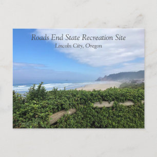 Road End, Lincoln City, Oregon Briefkaart