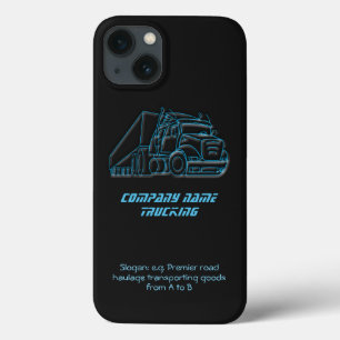 Road Haulage Semi-Truck Blue logo iPhone 13 Hoesje