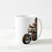 Road Hog Biker Mug | Rebel Motorcycle Hog Design (Devant droit)