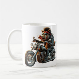 Road Hog Biker Mug | Rebel Motorcycle Hog Design Koffiemok