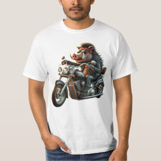 Road Hog Biker T-Shirt | Rebel Motorcycle Hog Desi