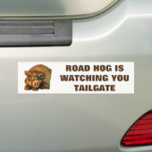 Road Hog kijkt naar je Tailgate Bumpersticker (Op auto)
