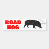Road Hog Sparkly Pig Bumpersticker (Voorkant)