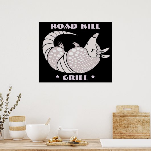 Road Kill Grill Poster Print (Keuken)