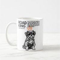 Road King Biker Dog Mok | Cadeau voor Motorrijders