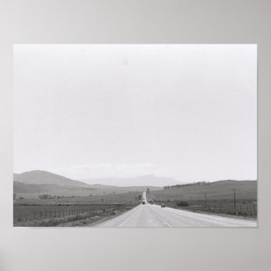 Road Landscape Kodak Film Afbeelding A3 Poster