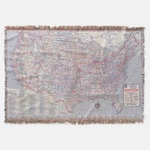 Road map United States Deken