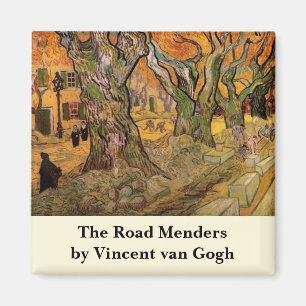 Road Menders by Vincent van Gogh Magneet