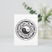 Road naar Truth Yin Yang Briefkaart (Staand voorkant)