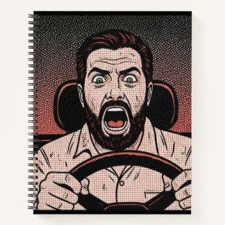 Road Rage Comic – Driver’s Fury Unleashed Notitieboek