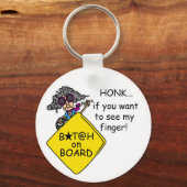 Road Rage Humor Sleutelhanger (Voorkant)