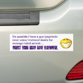 Road Rage Regedachte Bumpersticker (Op auto)