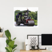 Road Roller Ayesha 9R072D-161 Poster (Thuiskantoor)