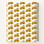 Road Roller Kinder Construction Trucks Monogram Notitieboek (Achterkant)