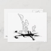 ROAD RUNNER™ en WILE E. COYOTE™ Vormig gat Briefkaart (Voorkant / Achterkant)