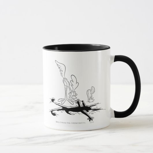 ROAD RUNNER™ en WILE E. COYOTE™ Vormig gat Mok (Rechts)