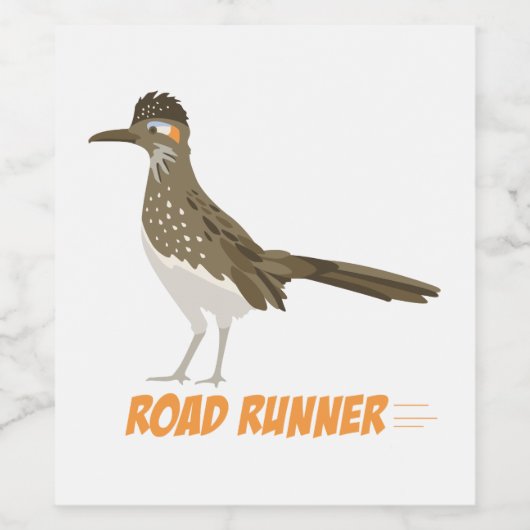 Road Runner Wijn Etiket (Enkel label)