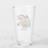 ROAD RUNNER™ & Wile E. Coyote "Team Naughty" Glas (Achterkant)