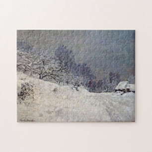 Road Saint-Siméon Boerderij Winter Monet Fine Art Legpuzzel