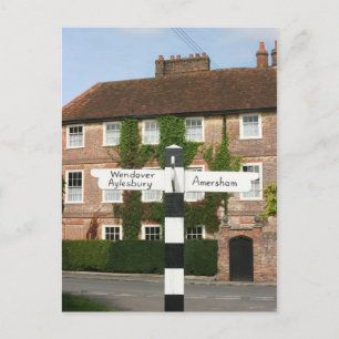 Road sign at Little Missenden, Buckinghamshire, Ve Briefkaart