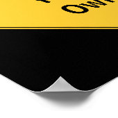 Road Sign - Faites votre propre affiche (Coin)