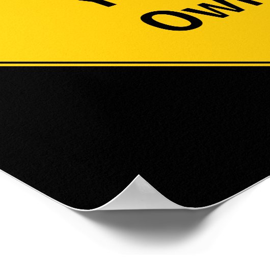 Road Sign - Faites votre propre affiche (Coin)