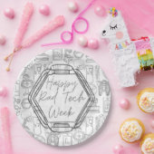 Road Tech Week Papieren Bordje (Feest)