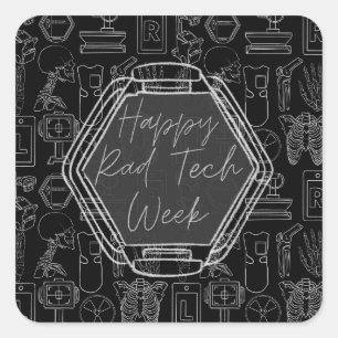 Road Tech Week Vierkante Sticker