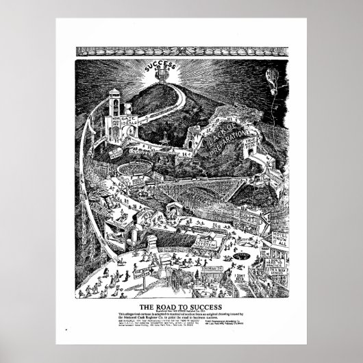 ROAD TO SUCCESS Impression encadrée (Devant)